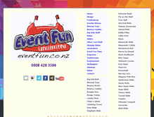 Tablet Screenshot of eventfun.co.nz